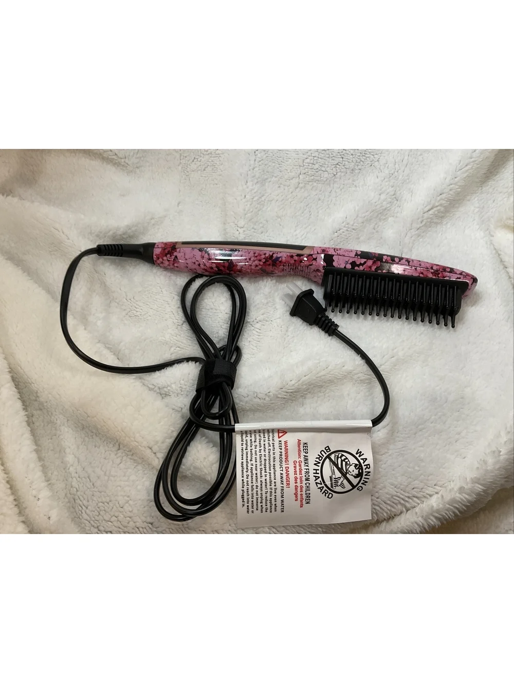 NIB Calista TrainglPro Heated Detailer Brush in Black And Rose Gold-NEW